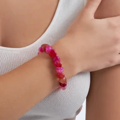 Armband - Pink Agate