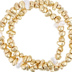 Armband-Set - Golden Pearls