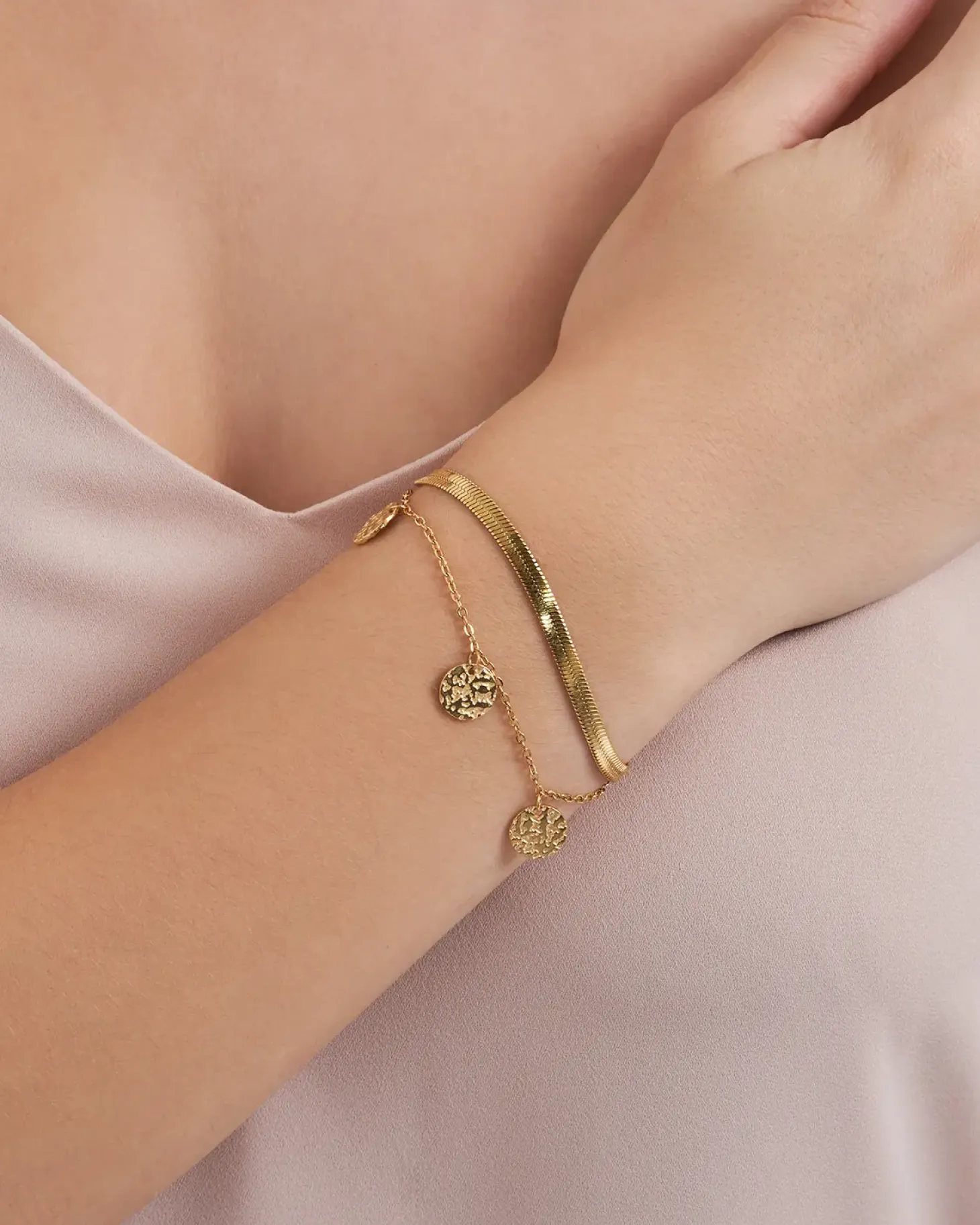 Armband - Steel Circles