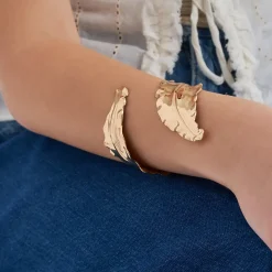Armreif - Hammered Leaf