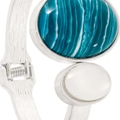 Armreif - Oval Amazonite