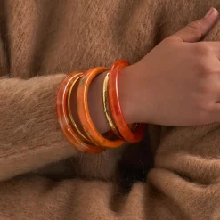 Armreif-Set - Golden Amber