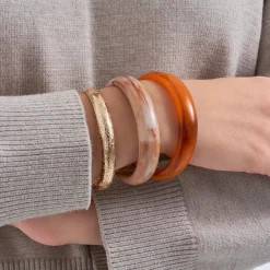 Armreif-Set - Natural Brown
