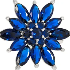 Brosche - Floral Blue