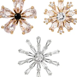 Broschen-Set - Sparkling Flowers
