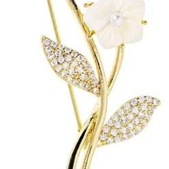 Brosche - Pearly Blossom
