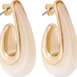 Creolen - Beige Marble