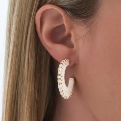 Creolen - Cream Raffia