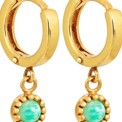 Creolen - Golden Amazonite