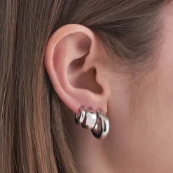 Creolen-Set - Classic Silver