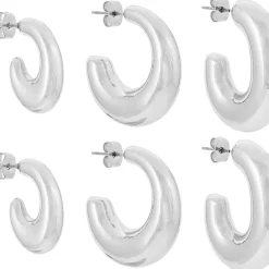 Creolen-Set - Radiant Silver