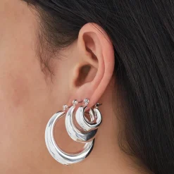 Creolen-Set - Silver Trio