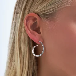 Creolen - Waved Silver