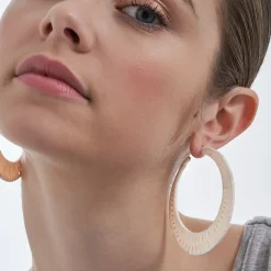 Creolen - White Raffia
