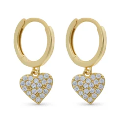 Creolen - Zirconia Heart