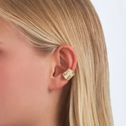 Earcuff - Hammered Gold