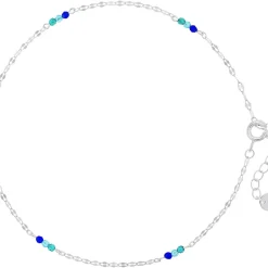 Fußkettchen - Blue Sequins