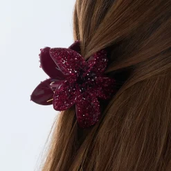 Haarklammer - Burgundy Blossom