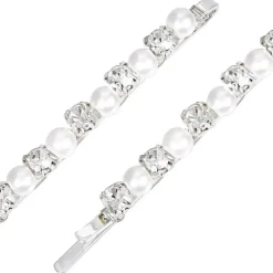Haarnadel-Set - Silver Rhinestones