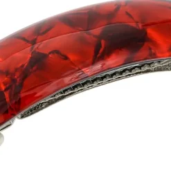 Haarspange - Red Marble