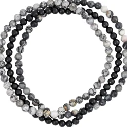 Herren Armband-Set - Grey Agate