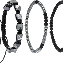 Herren Armband-Set - HematiteTrio