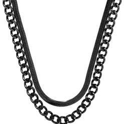 Herren Layering Kette - Perfect Black