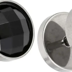 Herren Ohrstecker - Black Sparkle
