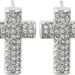 Herren Ohrstecker - Sparkling Cross