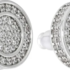 Herren Ohrstecker - Zirconia Circle