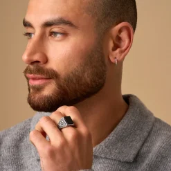 Herren Ring - Black Shine