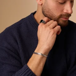 Herren Ringe - Steel Enamel
