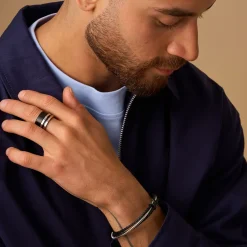 Herren Ring-Set - Steel Black