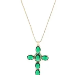 Kette - Emerald Cross
