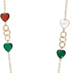 Kette - Emerald Hearts