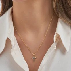 Kette - Golden Cross