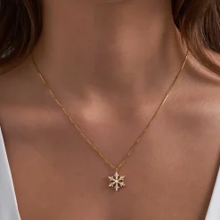 Kette - Golden Snowflake