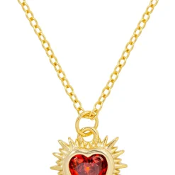 Kette - Red Zirconia