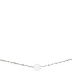 Kette - Rhodium Pearls