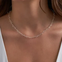 Kette - Silvery Hearts