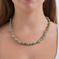 Kette - Turquoise Gold