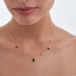 Kette - Zirconia Pendants