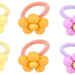 Kinder Haargummi-Set - Happy Flowers