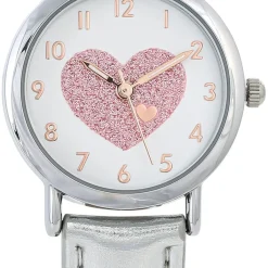 Kinder Uhr - Glitter Heart