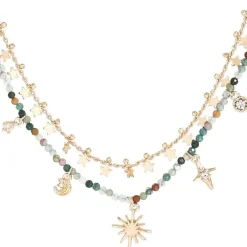 Layering Kette - Agate Stars