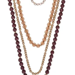 Layering Kette - Brown Beads