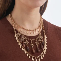 Layering Kette - Brown Boho