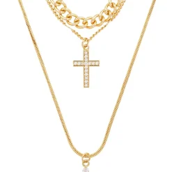 Layering Kette - Double Cross