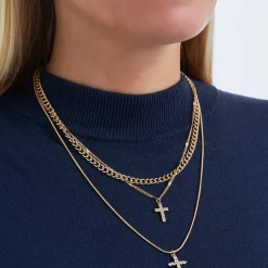 Layering Kette - Double Cross