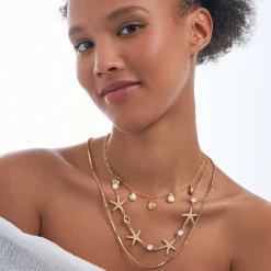 Layering Kette - Golden Shells